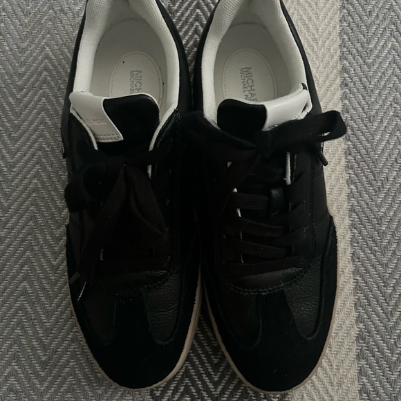 Michael Kors Black Sneakers Sleek and Stylish - Picture 1 of 5